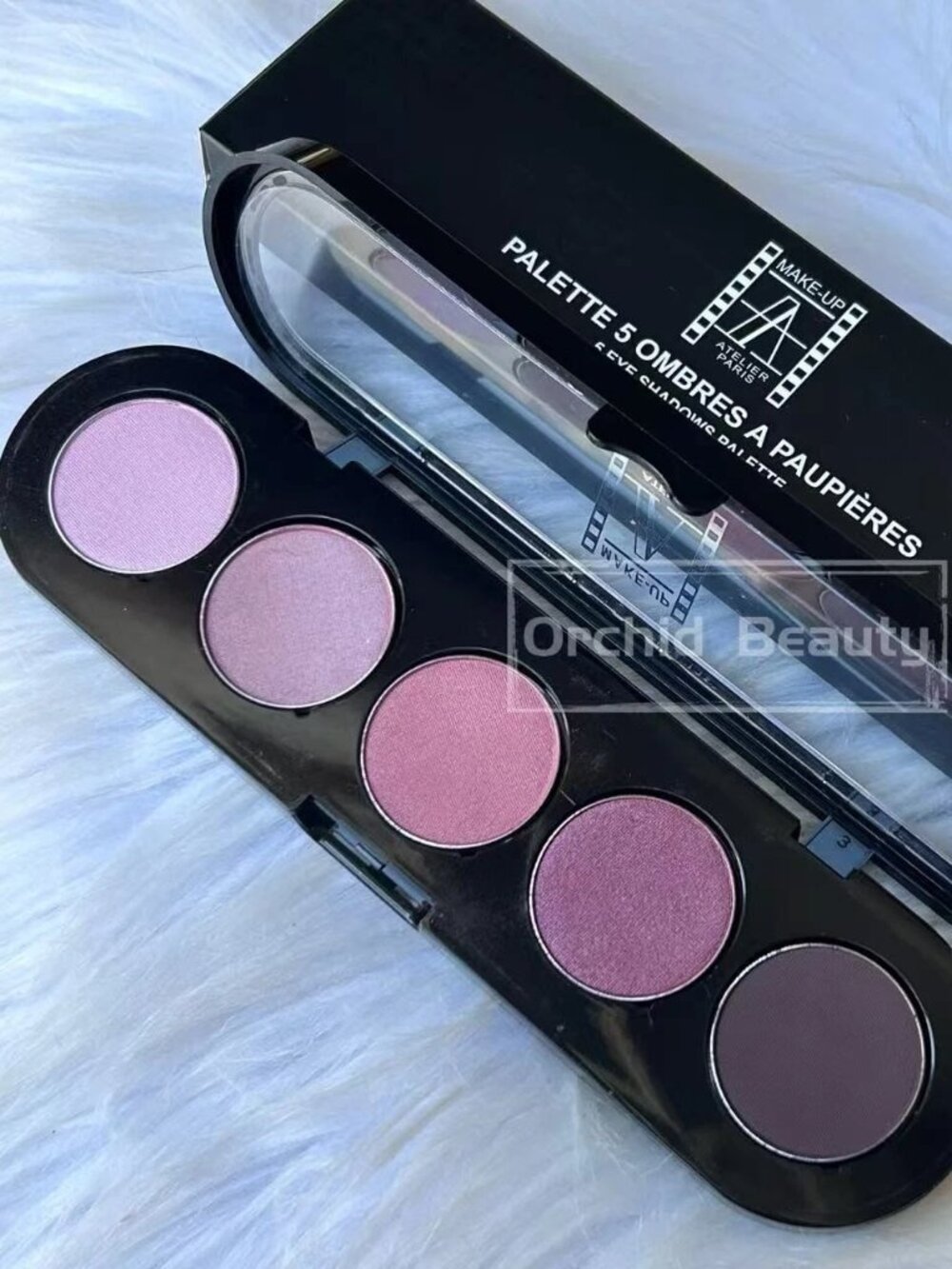 New Make-Up Atelier Paris 5 Eyeshadow Palette T10~Brown Mauve~Full Size 12.5 g